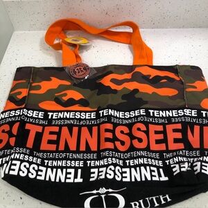 Orange Camouflage Tennessee Tote Bag